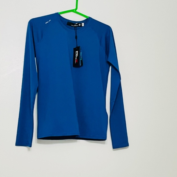 RLX Ralph Lauren Performance Long Sleeves Golf Jersey in Royal Blue - Picture 7 of 11